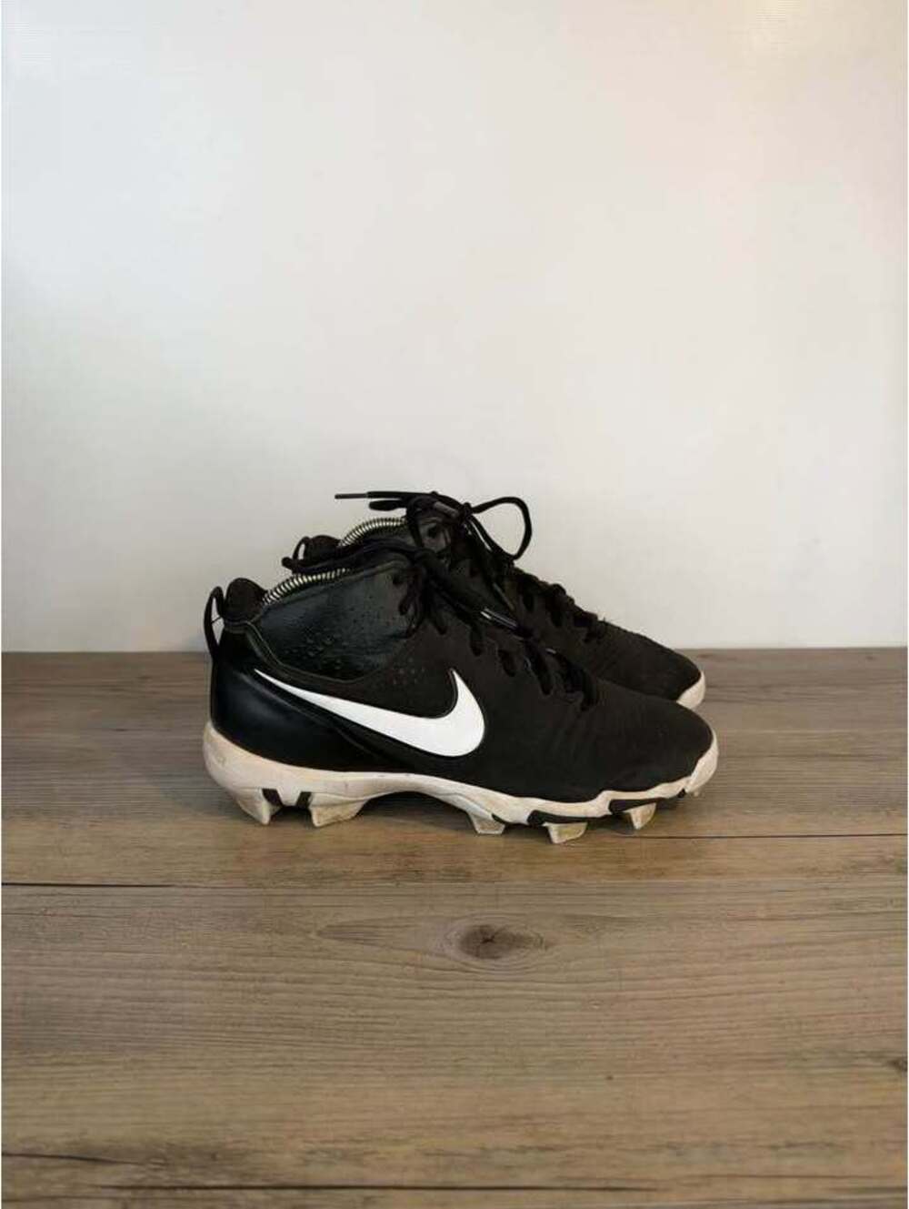 Nike Alpha Huarache 3 Keystone Youth Baseball Cleats Size 5Y Black CK6258-002